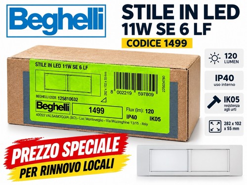 Beghelli 1499 stile - in, led